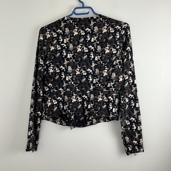 Aritzia Talula Brown/Black/Cream A-Symmetrical Fall Jacket - Picture 10 of 10